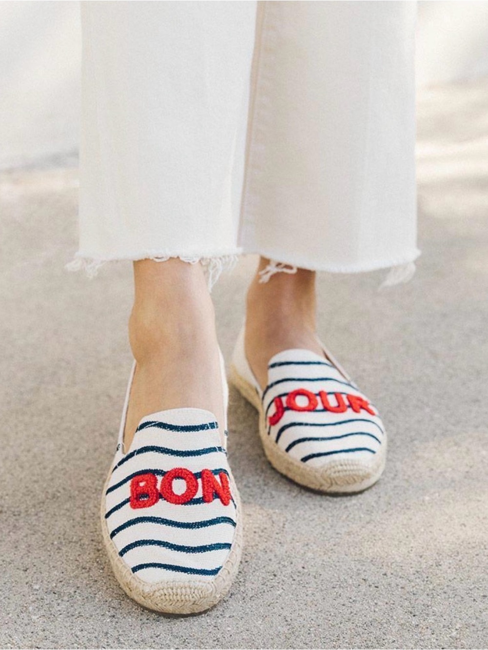 Soludos Bonjour Smoking Slipper Espadrille Size 7